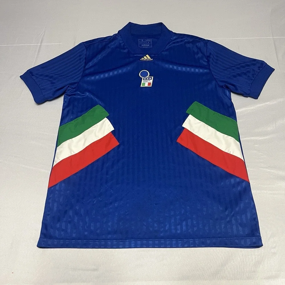 Adidas Icons Italy Soccer Jersey Authentic Retro Style Men's Small Loose Fit